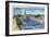 Coney Island, New York - Steeplechase Park Swimming Pool View-Lantern Press-Framed Premium Giclee Print