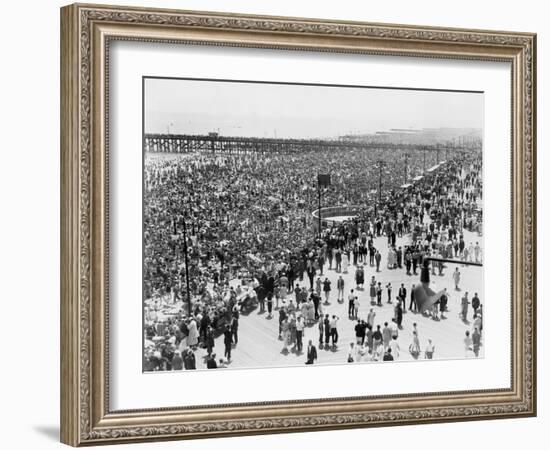 Coney island, Ny, on July 4, 1936-null-Framed Photo