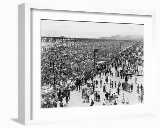Coney island, Ny, on July 4, 1936-null-Framed Photo