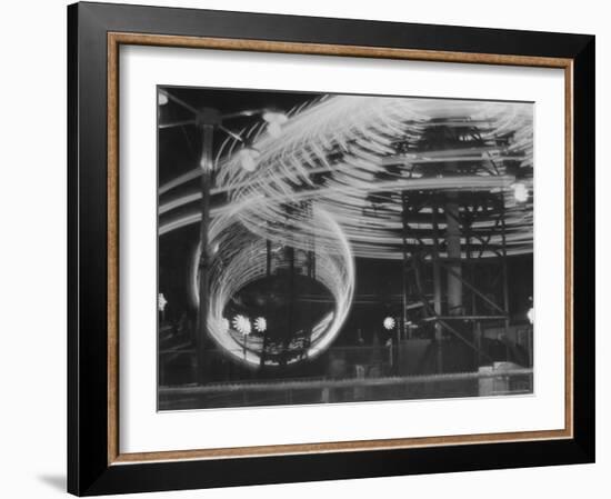 Coney Island on 4th of July-Andreas Feininger-Framed Photographic Print