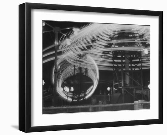 Coney Island on 4th of July-Andreas Feininger-Framed Photographic Print