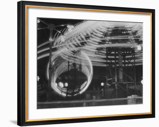 Coney Island on 4th of July-Andreas Feininger-Framed Photographic Print