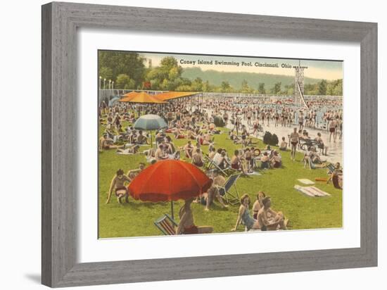 Coney Island Pool, Cincinnati, Ohio-null-Framed Art Print