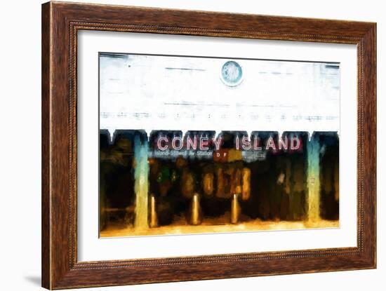 Coney Island Station-Philippe Hugonnard-Framed Premium Giclee Print