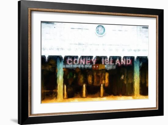 Coney Island Station-Philippe Hugonnard-Framed Premium Giclee Print