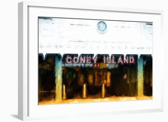 Coney Island Station-Philippe Hugonnard-Framed Giclee Print