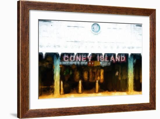 Coney Island Station-Philippe Hugonnard-Framed Giclee Print
