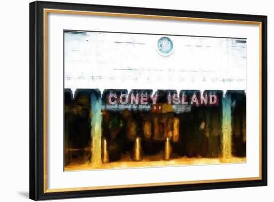 Coney Island Station-Philippe Hugonnard-Framed Giclee Print