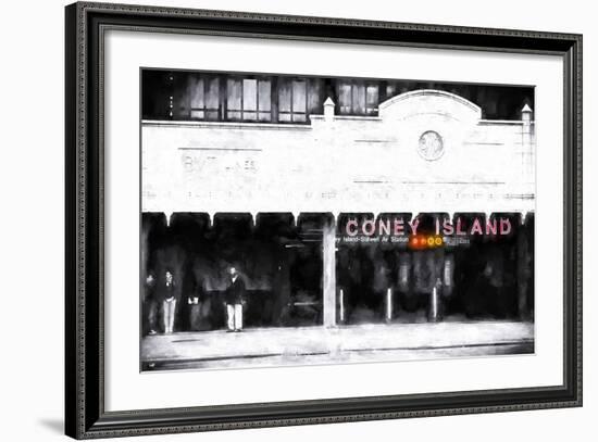 Coney Island Subway Station-Philippe Hugonnard-Framed Giclee Print