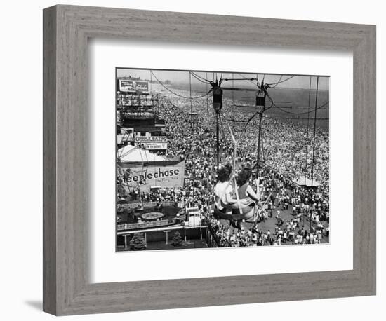 Coney Island View, New York, New York, c.1957-null-Framed Photographic Print