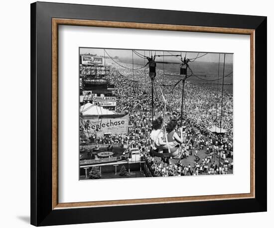 Coney Island View, New York, New York, c.1957-null-Framed Photographic Print