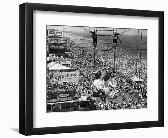 Coney Island View, New York, New York, c.1957-null-Framed Photographic Print