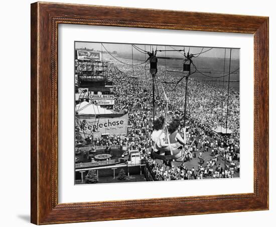 Coney Island View, New York, New York, c.1957-null-Framed Photographic Print