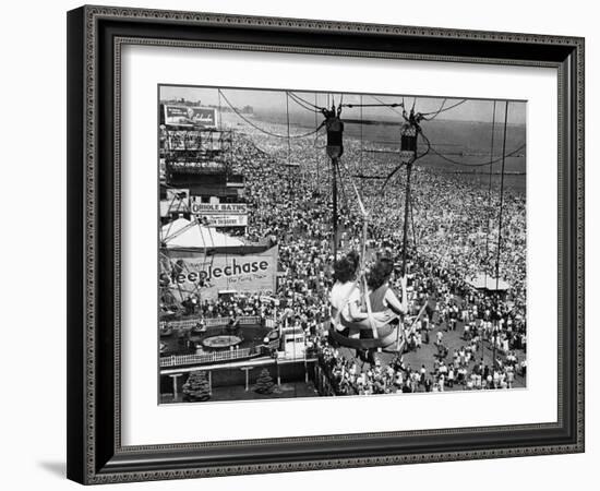 Coney Island View, New York, New York, c.1957-null-Framed Photographic Print