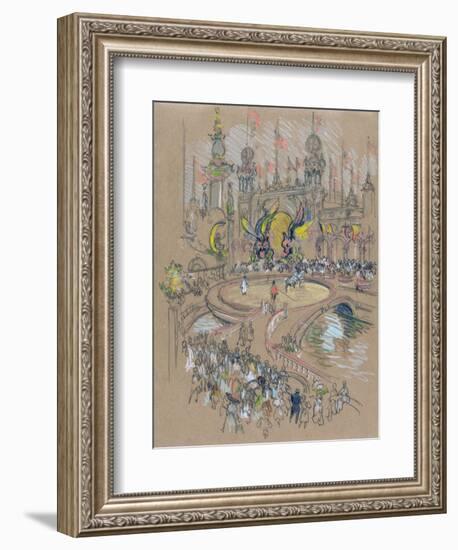 Coney Island-Joseph Pennell-Framed Giclee Print