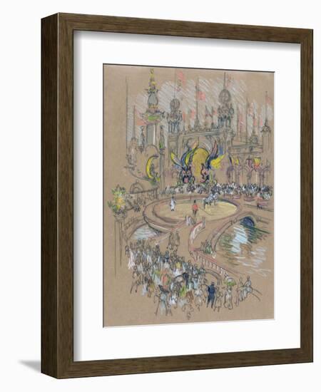 Coney Island-Joseph Pennell-Framed Giclee Print