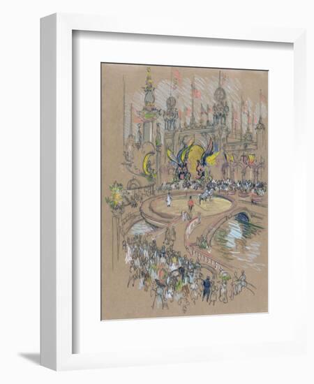 Coney Island-Joseph Pennell-Framed Giclee Print