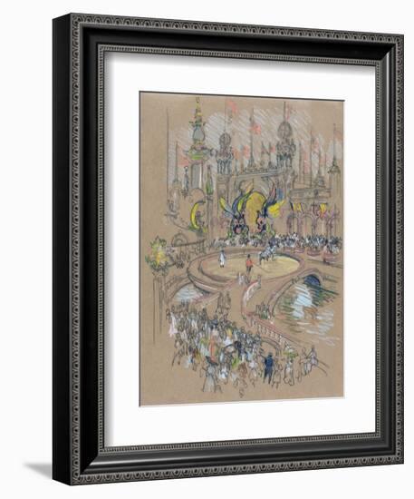 Coney Island-Joseph Pennell-Framed Giclee Print