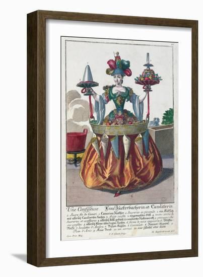 Confectioner, c.1735-Martin Engelbrecht-Framed Giclee Print