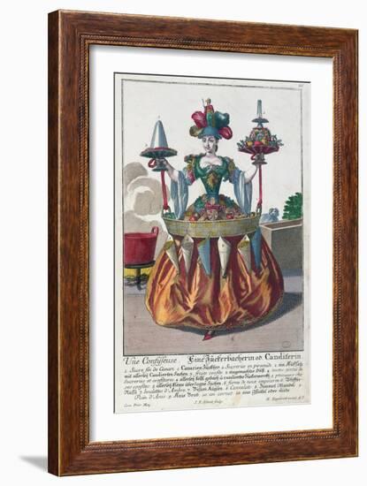 Confectioner, c.1735-Martin Engelbrecht-Framed Giclee Print