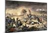 Confederate Charge against African-American Union Soldiers at the Battle of the Crater-null-Mounted Giclee Print