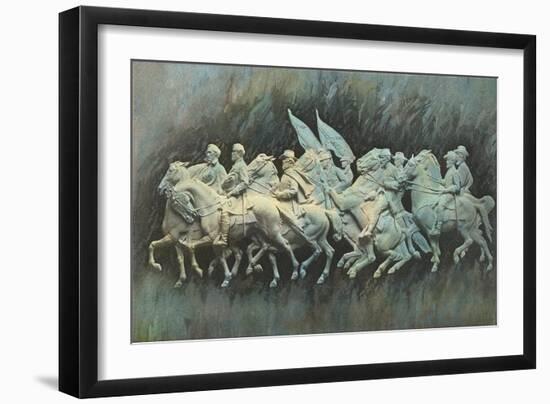 Confederate Memorial, Stone Mountain, Atlanta, Georgia-null-Framed Art Print