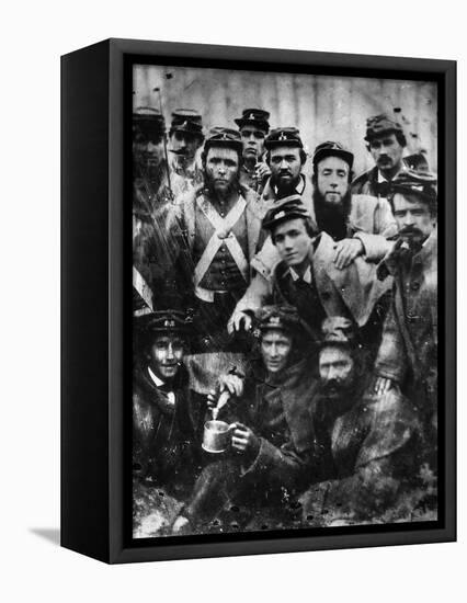 Confederate Soldiers, 1861-null-Framed Premier Image Canvas