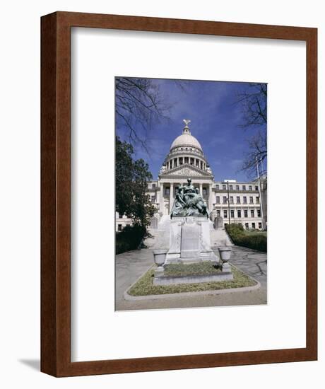 Confederate Women Monument Outside Mississippi State Capitol, Jackson, Mississippi, North America-Julian Pottage-Framed Photographic Print