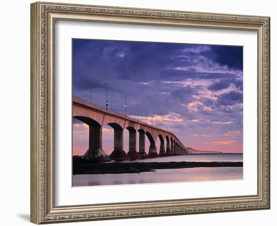 Confederation Bridge, Borden-Carleton, Prince Edward Island, Canada-Walter Bibikow-Framed Photographic Print