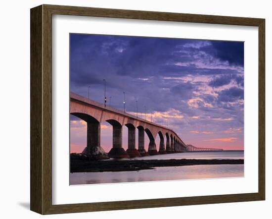 Confederation Bridge, Borden-Carleton, Prince Edward Island, Canada-Walter Bibikow-Framed Photographic Print