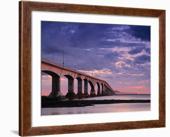 Confederation Bridge, Borden-Carleton, Prince Edward Island, Canada-Walter Bibikow-Framed Photographic Print