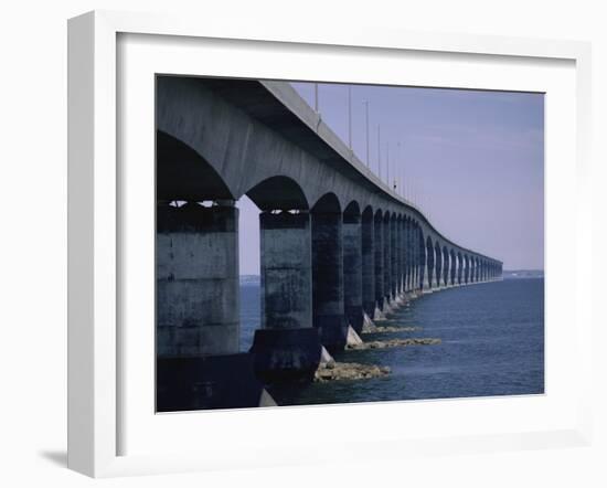 Confederation Bridge, Prince Edward Island and New Brunswick, Canada-null-Framed Photographic Print