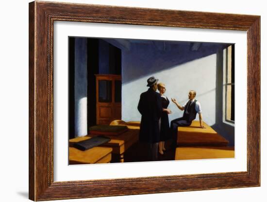 Conference at Night-Edward Hopper-Framed Giclee Print