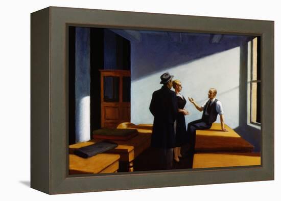 Conference at Night-Edward Hopper-Framed Premier Image Canvas