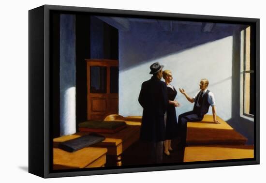 Conference at Night-Edward Hopper-Framed Premier Image Canvas