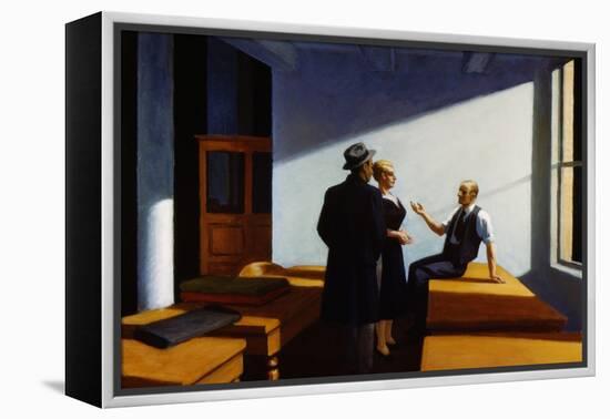 Conference at Night-Edward Hopper-Framed Premier Image Canvas