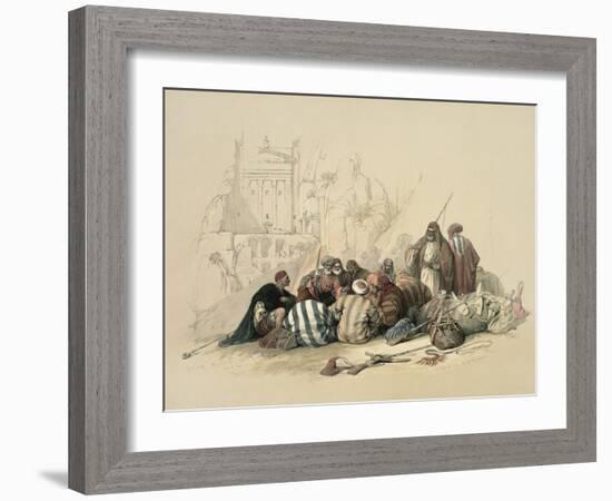 Conference of Arabs-David Roberts-Framed Giclee Print