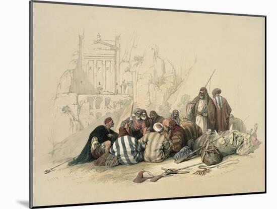 Conference of Arabs-David Roberts-Mounted Giclee Print