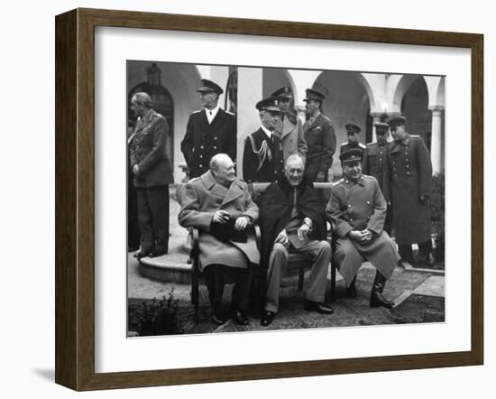 Conference of the Allied Leaders, Yalta, Crimea, USSR, February 1945-null-Framed Photographic Print