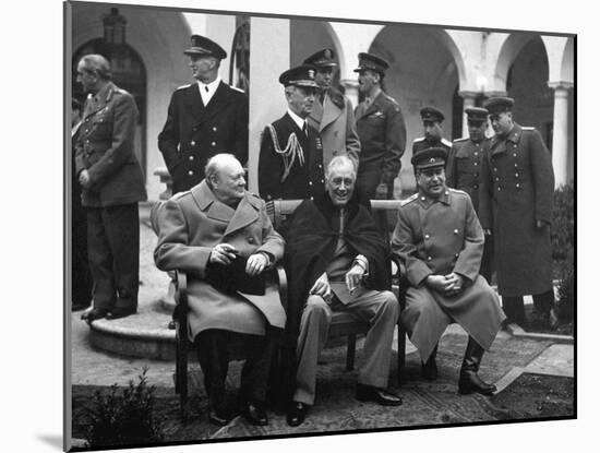 Conference of the Allied Leaders, Yalta, Crimea, USSR, February 1945-null-Mounted Photographic Print