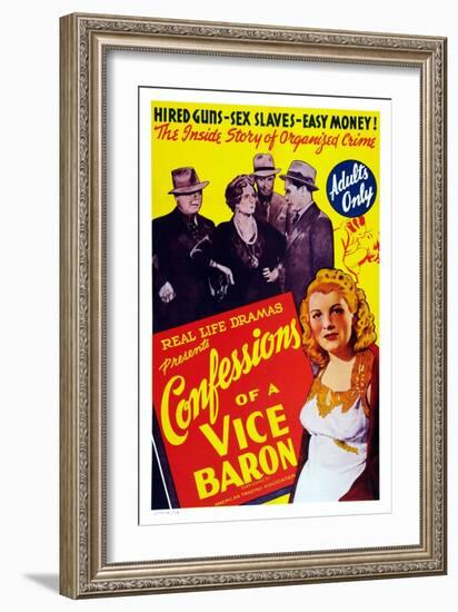 Confessions of a Vice Baron-null-Framed Art Print
