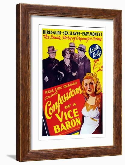 Confessions of a Vice Baron-null-Framed Art Print