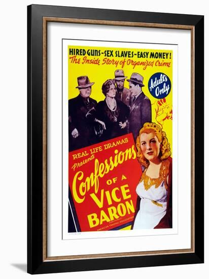 Confessions of a Vice Baron-null-Framed Art Print
