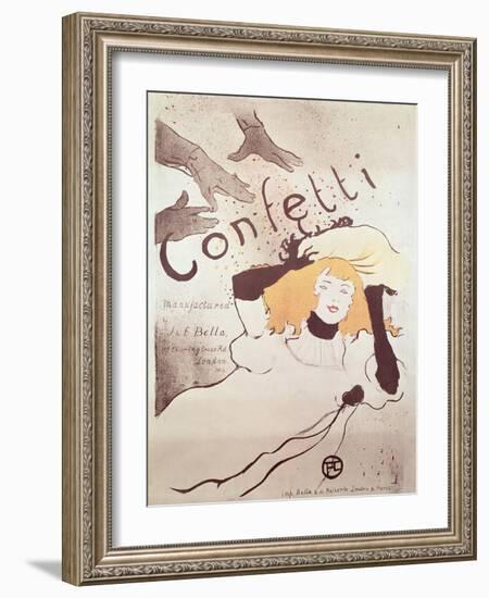 Confetti, 1893-Henri de Toulouse-Lautrec-Framed Giclee Print