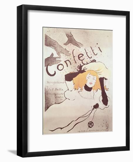 Confetti, 1893-Henri de Toulouse-Lautrec-Framed Giclee Print