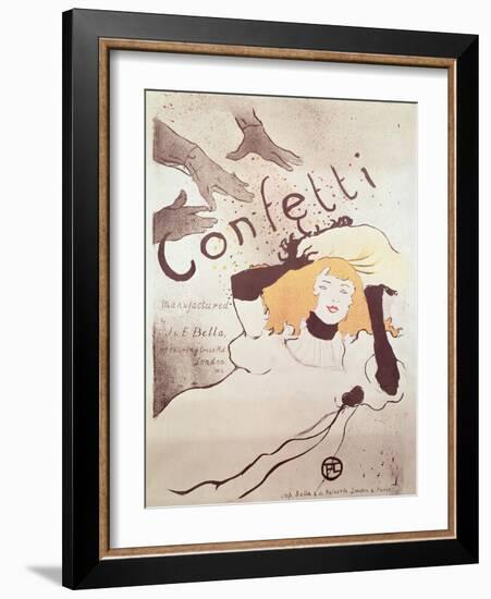 Confetti, 1893-Henri de Toulouse-Lautrec-Framed Giclee Print