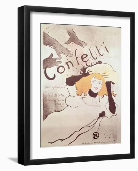 Confetti, 1893-Henri de Toulouse-Lautrec-Framed Giclee Print