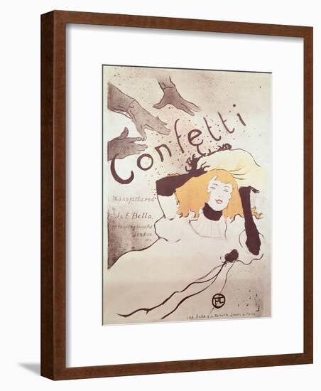 Confetti, 1893-Henri de Toulouse-Lautrec-Framed Giclee Print