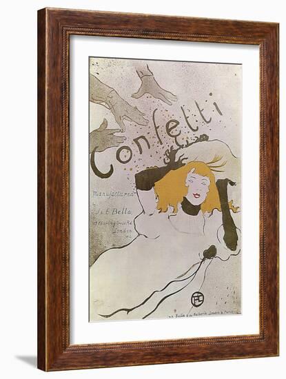 Confetti, 1893-Henri de Toulouse-Lautrec-Framed Giclee Print