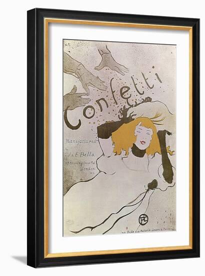 Confetti, 1893-Henri de Toulouse-Lautrec-Framed Giclee Print